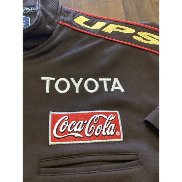 Vtg NASCAR UPS Dale Jarrett 44 S/S 1/4 Zip Men’s L Crew Shirt Chase Authentics - Picture 4 of 9